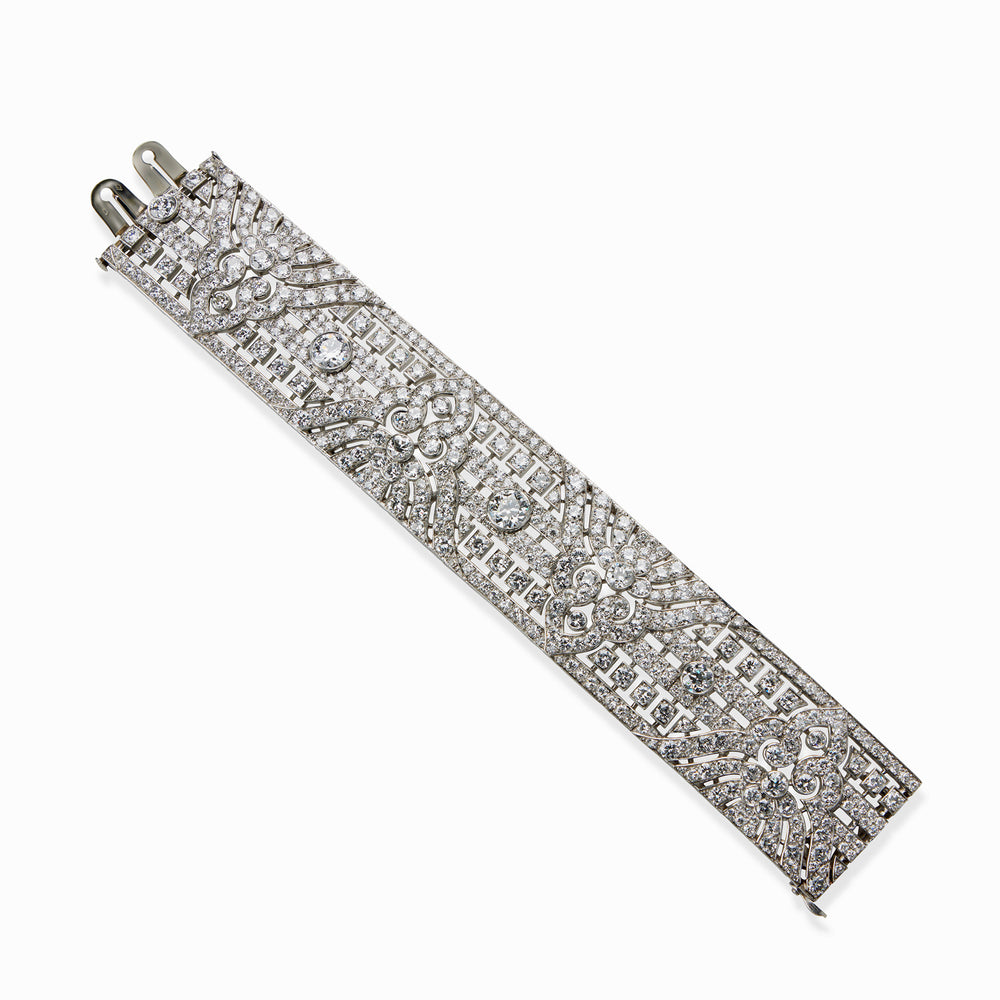 
                      
                        Macklowe Gallery Okrant et Davidonniez Diamond Wide Strap Bracelet
                      
                    