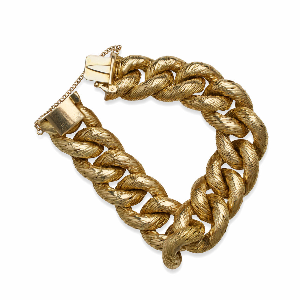 
                      
                        Macklowe Gallery Georges Lenfant Paris for Tiffany  & Co. 18K Gold Rope Bracelet
                      
                    