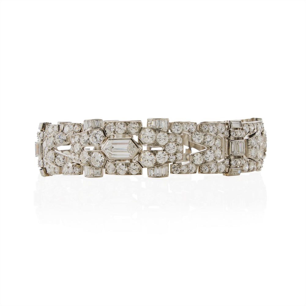 
                      
                        Macklowe Gallery 1930s Art Deco Diamond Bracelet
                      
                    