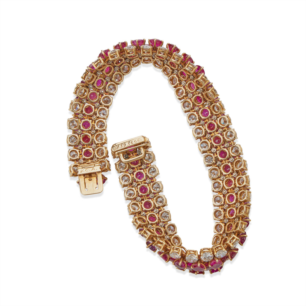 
                      
                        Macklowe Gallery Van Cleef & Arpels No-Heat Burma Ruby Bracelet
                      
                    