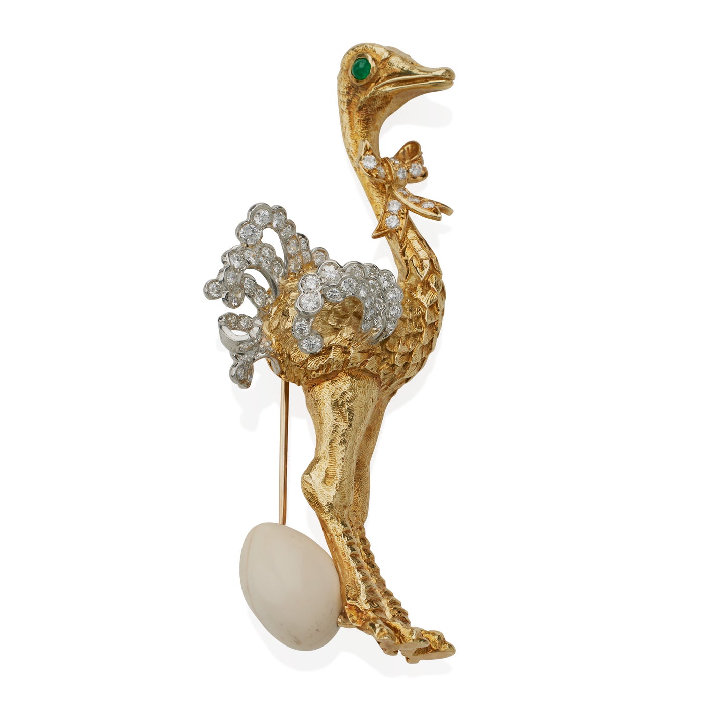 Macklowe Gallery Donald Claflin for Tiffany & Co. Diamond Ostrich Brooch