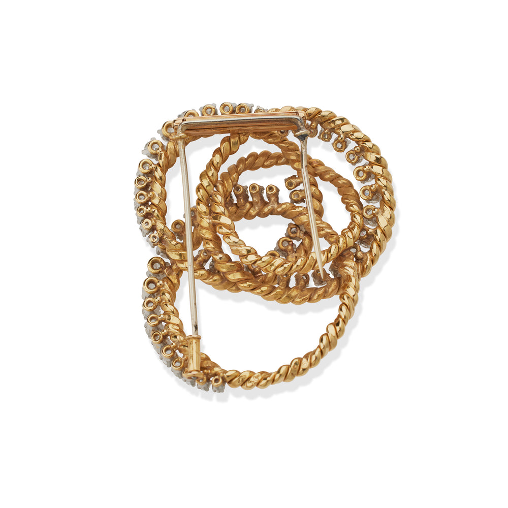 
                      
                        Macklowe Gallery Van Cleef & Arpels Paris Diamond Knot Brooch
                      
                    