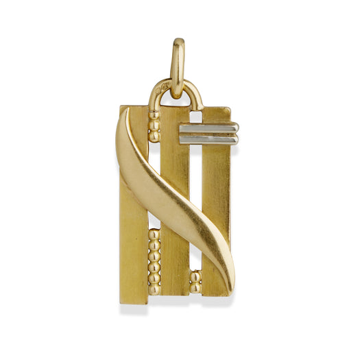 Macklowe Gallery Jean Després Modernist 18K Gold Pendant