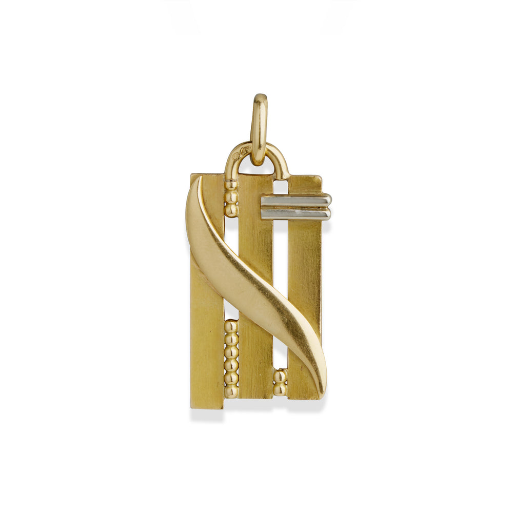 
                      
                        Macklowe Gallery Jean Després Modernist 18K Gold Pendant
                      
                    