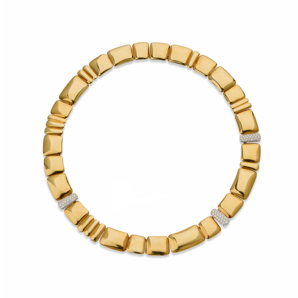 Macklowe Gallery Angela Cummings for Tiffany & Co. Asymmetrical 18K Gold Necklace