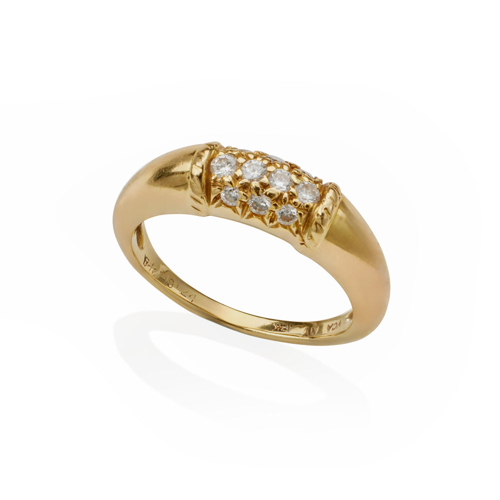 
                      
                        Macklowe Gallery Van Cleef & Arpels 18K Gold and Diamond "Philippine" Ring
                      
                    