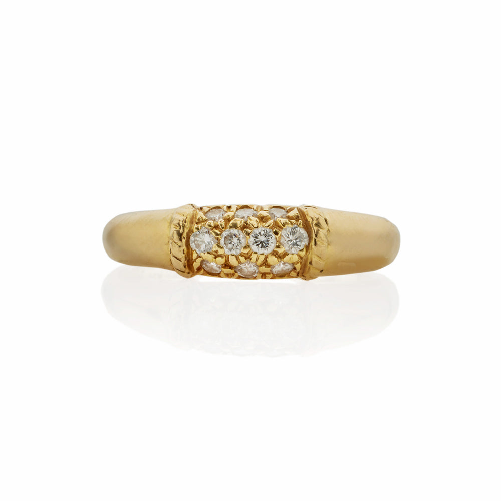 Macklowe Gallery Van Cleef & Arpels 18K Gold and Diamond "Philippine" Ring