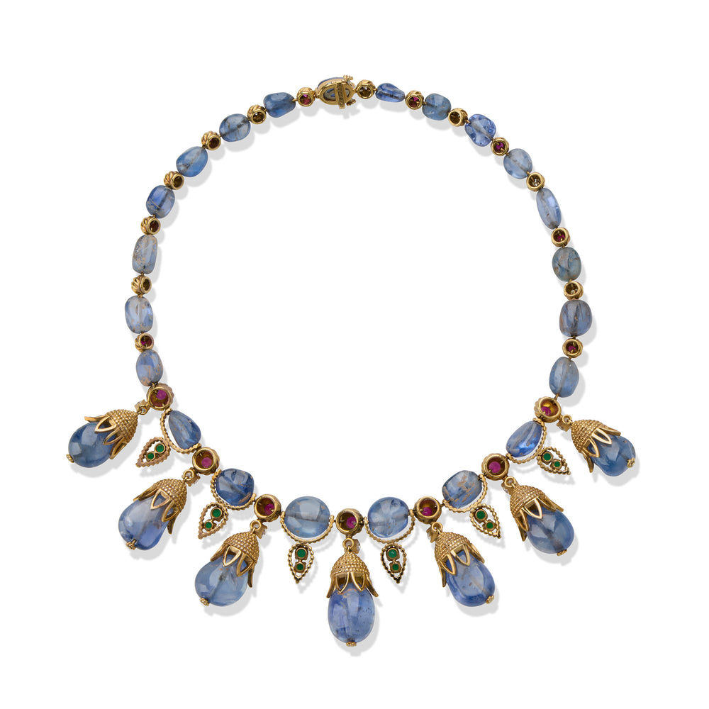 
                      
                        Macklowe Gallery 1960s Van Cleef & Arpels Multi-Gem Necklace and Earrings
                      
                    