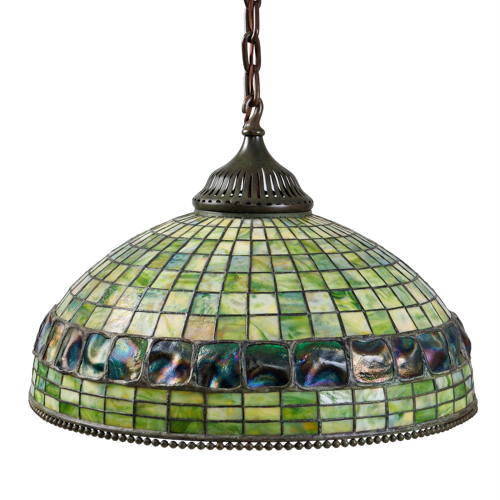 
                      
                        Macklowe Gallery Tiffany Studios New York "Belted Turtleback" Chandelier
                      
                    