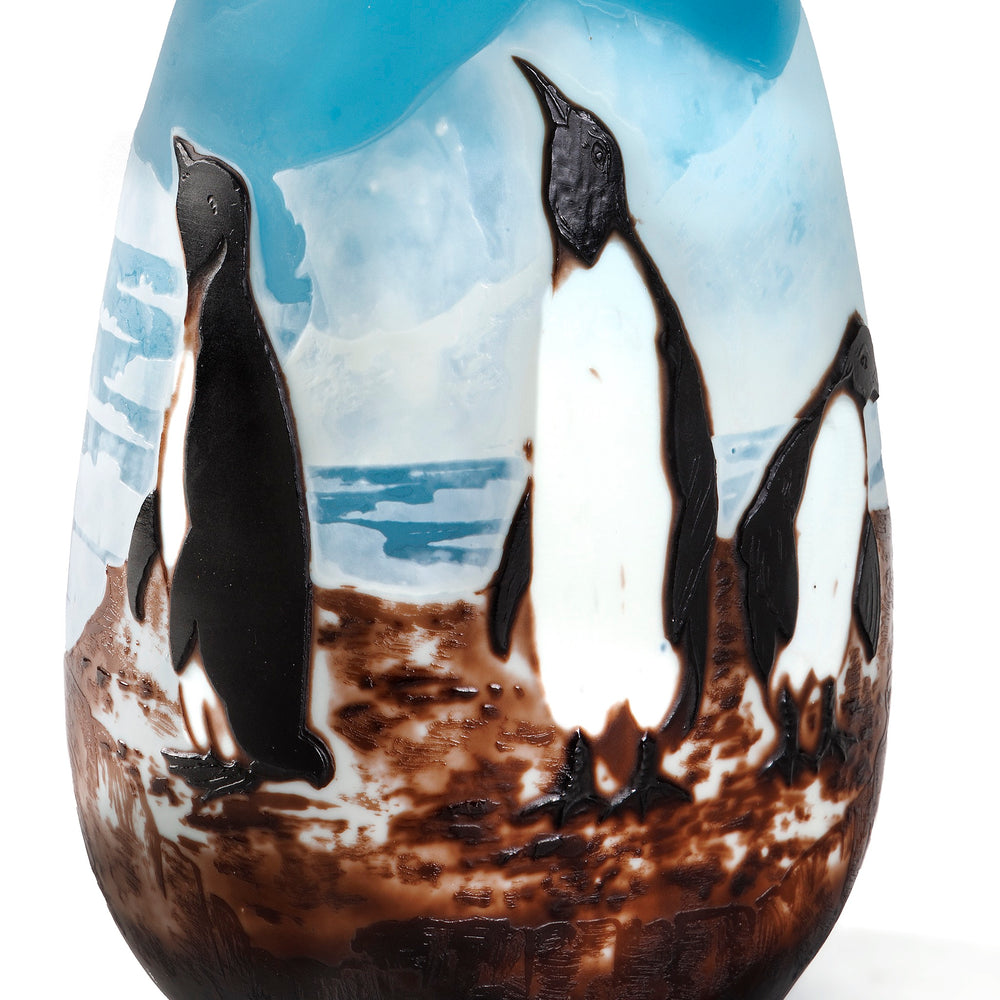 
                      
                        Macklowe Gallery Émile Gallé "Penguin" Cameo Glass Vase
                      
                    