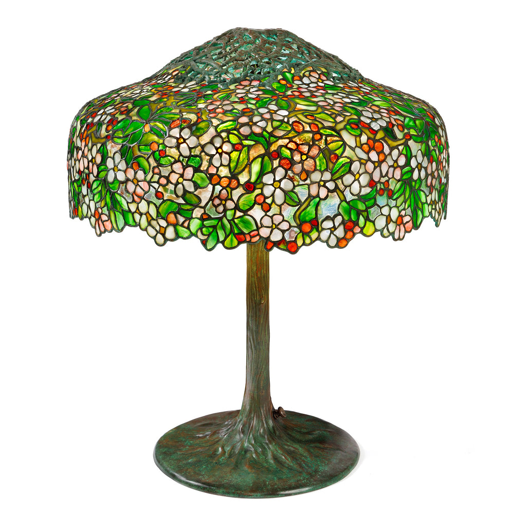 
                      
                        Macklowe Gallery Tiffany Studios New York "Apple Blossom" Table Lamp
                      
                    