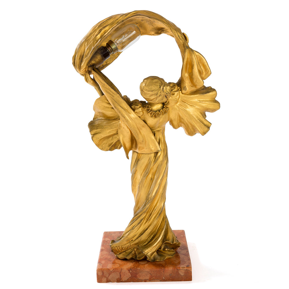 
                      
                        Macklowe Gallery Ernest Wante "Loie Fuller" Gilt Bronze Sculpture
                      
                    