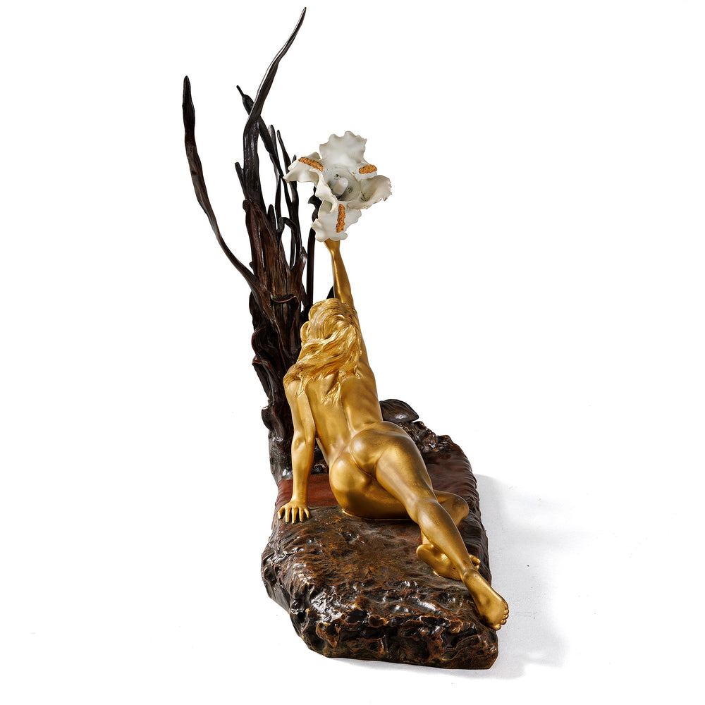 
                      
                        Macklowe Gallery Charles Louchet "Iris at Dawn" Bronze & Porcelain Sculpture
                      
                    