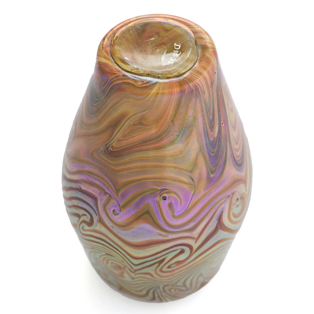 
                      
                        Macklowe Gallery Tiffany Studios New York "Damascene" Favrile Glass Vase
                      
                    