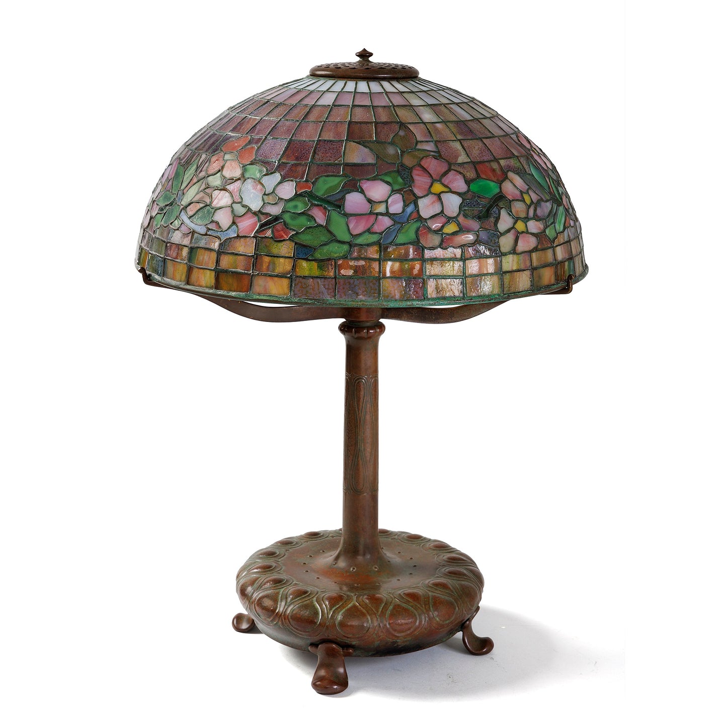 Macklowe Gallery Tiffany Studios New York “Border Dogwood” Table Lamp