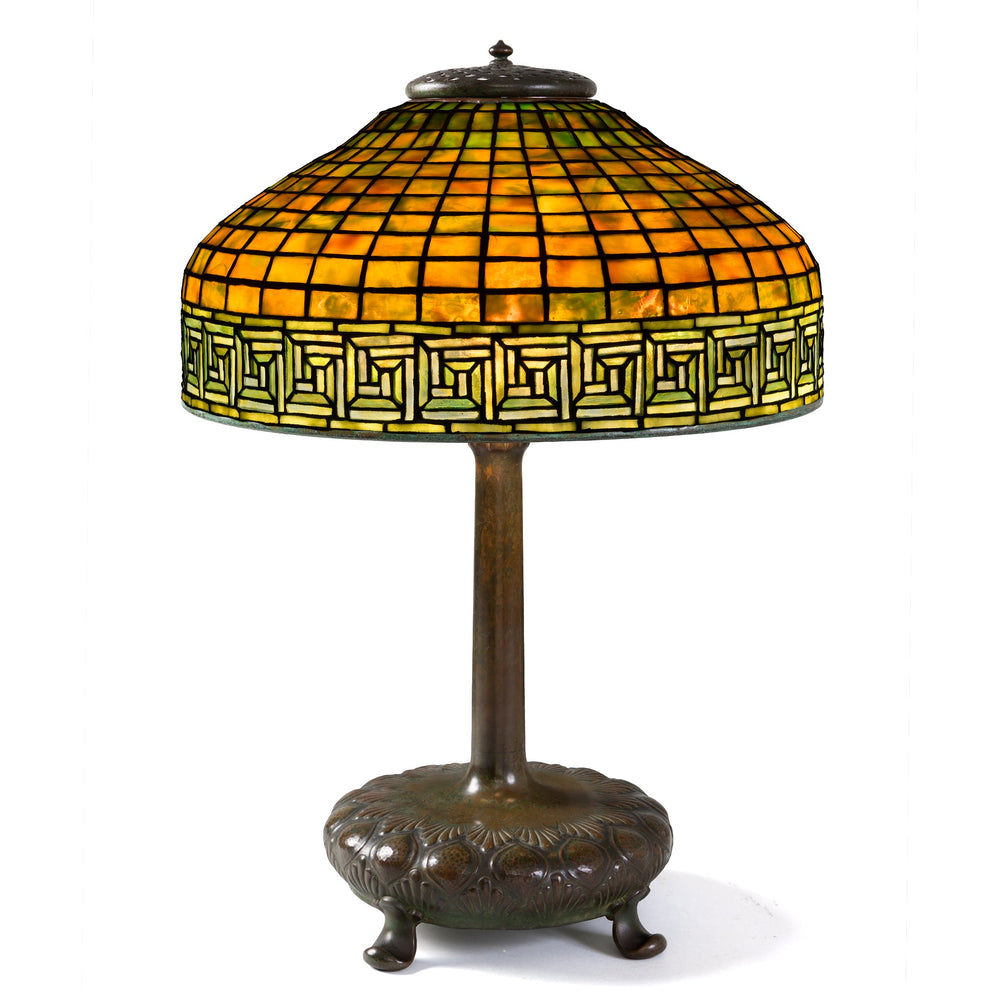 
                      
                        Macklowe Gallery Tiffany Studios New York "Greek Key" Table Lamp
                      
                    