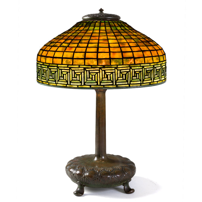 Macklowe Gallery Tiffany Studios New York "Greek Key" Table Lamp