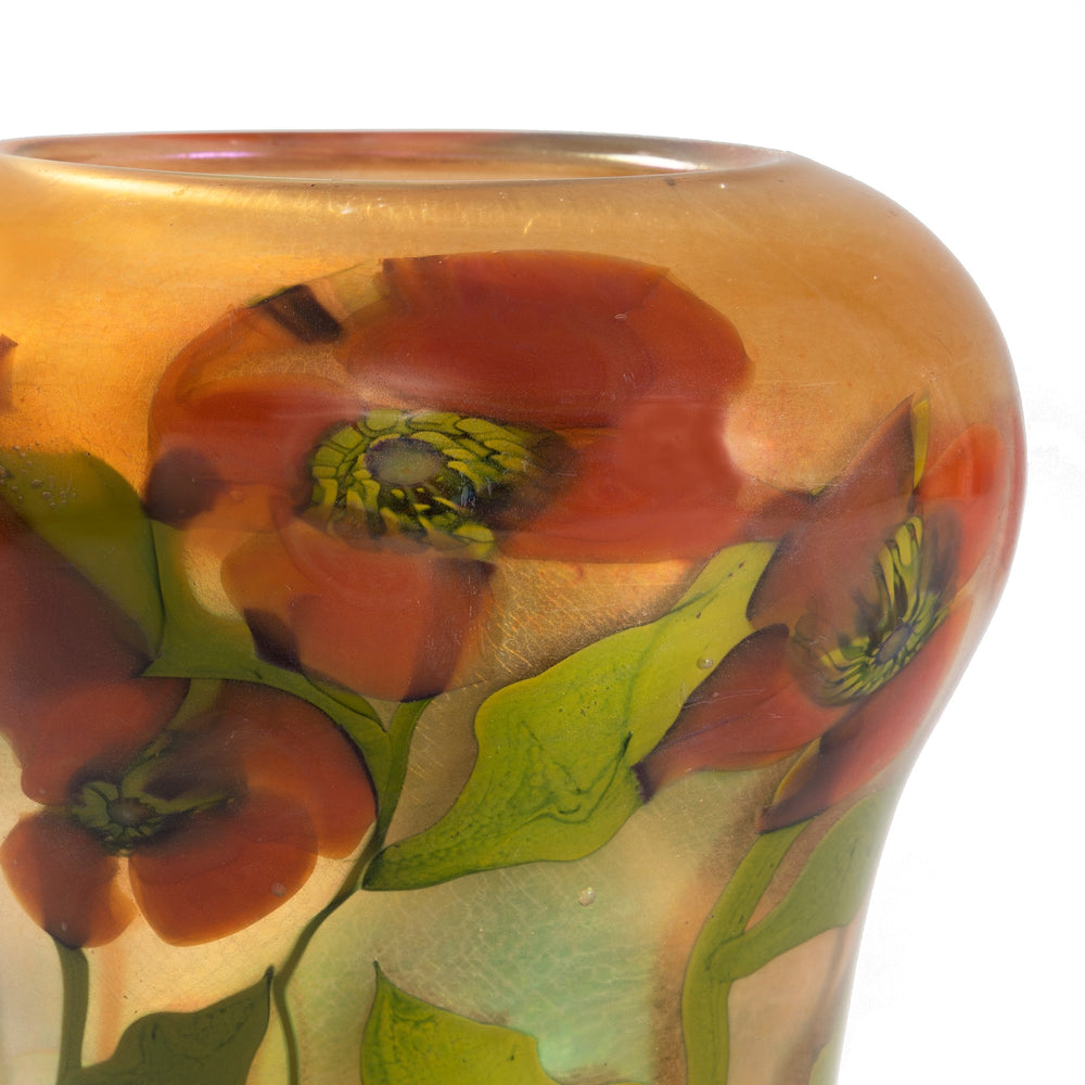 
                      
                        Macklowe Gallery Tiffany Studios New York "Poppy" Paperweight Vase
                      
                    