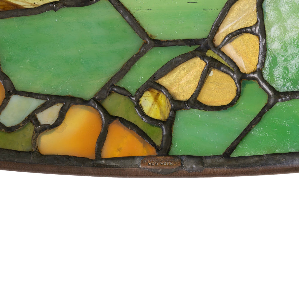 
                      
                        Macklowe Gallery Tiffany Studios New York "Butterfly & Yellow Rose" Table Lamp
                      
                    