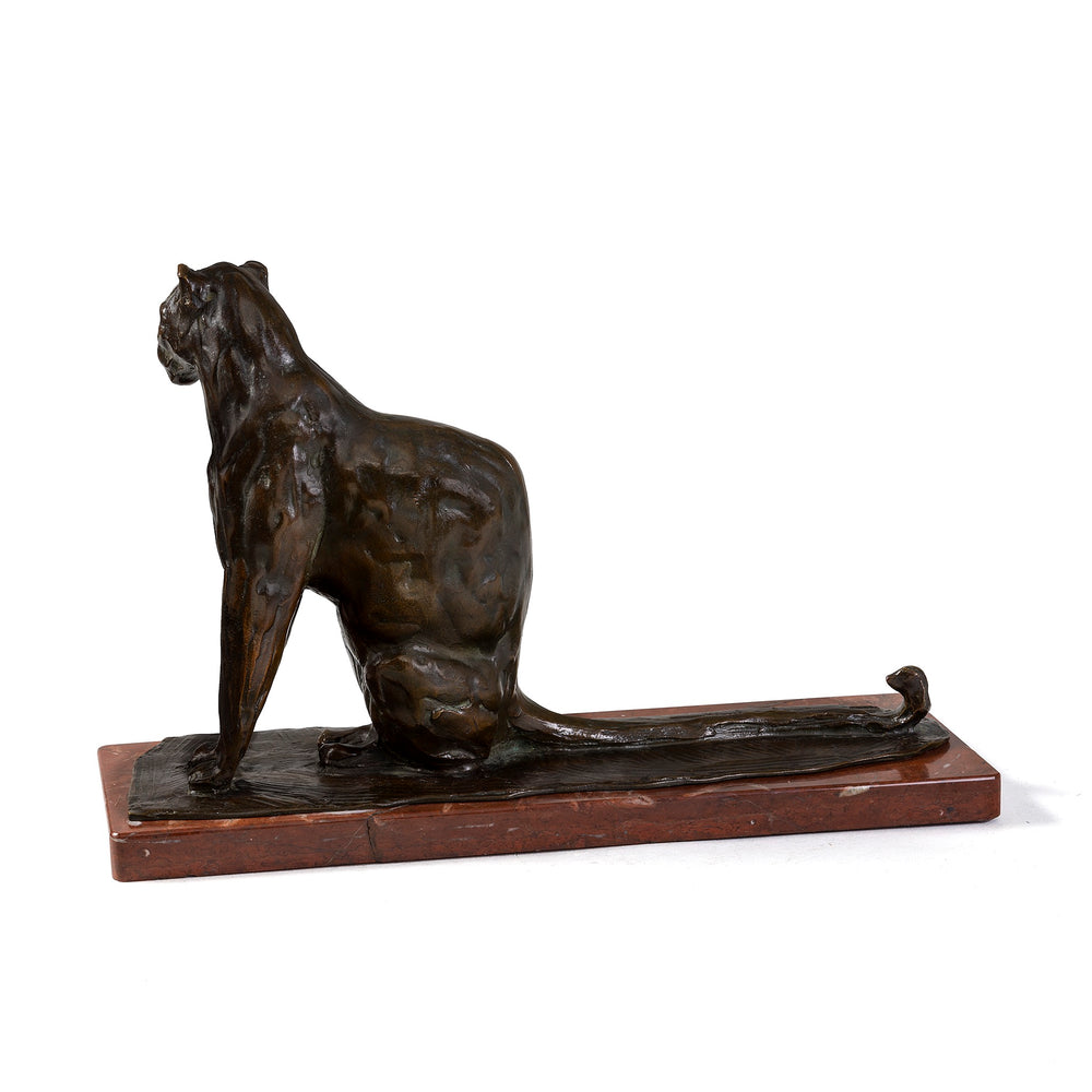 
                      
                        Macklowe Gallery Rembrandt Bugatti "Seated Panther, small model (Panthère assise, Petit Modèle)" Bronze Sculpture
                      
                    