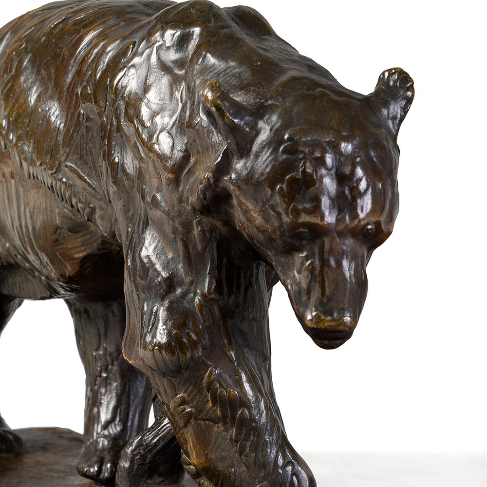 
                      
                        Macklowe Gallery Rembrandt Bugatti "Ours Brun Marchant, La Patte Droite en Avant" Bronze Sculpture
                      
                    