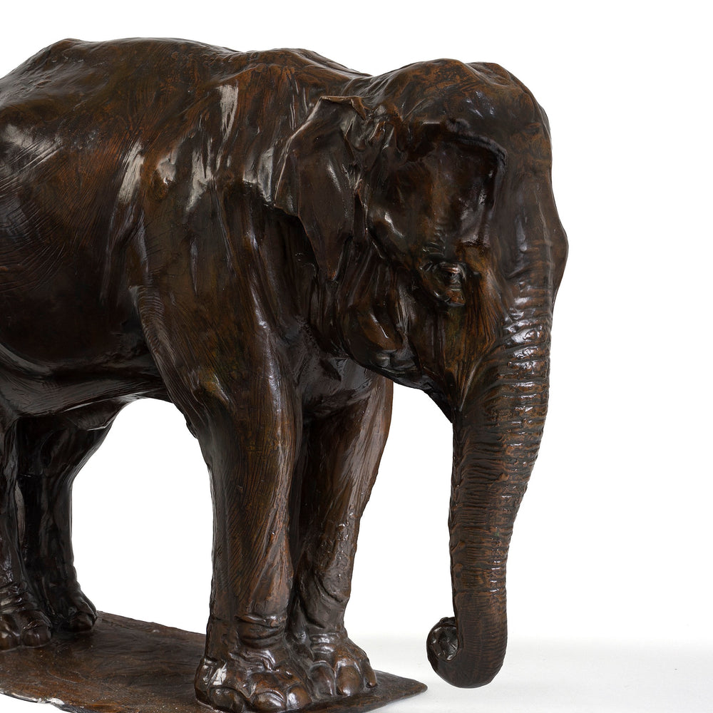 
                      
                        Macklowe Gallery Rembrandt Bugatti "Indian Elephant in Repose (Éléphant de l'Inde au repos)" Bronze Sculpture
                      
                    