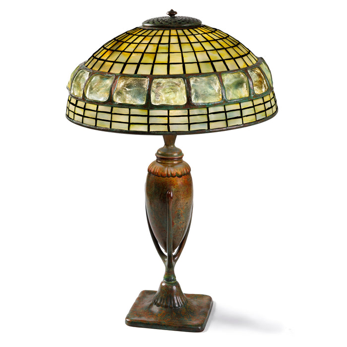 Macklowe Gallery Tiffany Studios New York "Belted Turtleback" Table Lamp