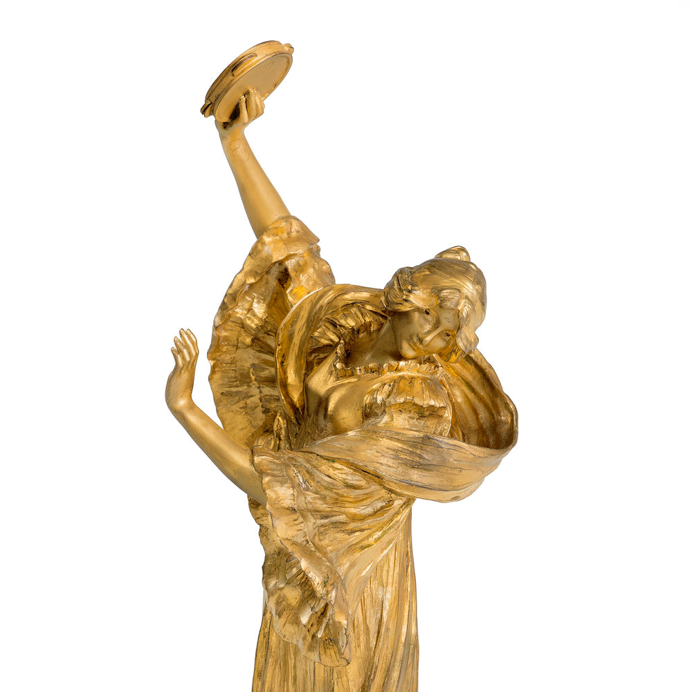 
                      
                        Macklowe Gallery Agathon Léonard "Danseuse Tambourin à Droite" Gilt Bronze Sculpture
                      
                    