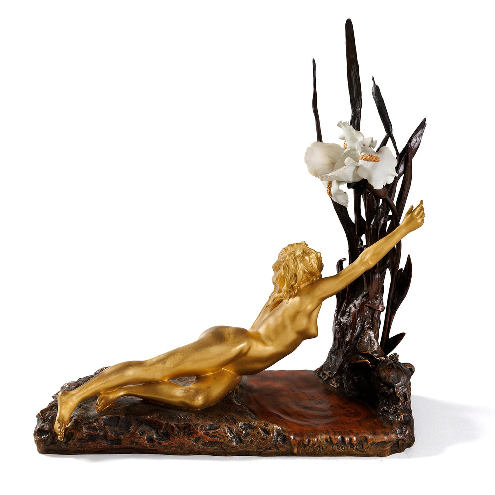 
                      
                        Macklowe Gallery Charles Louchet "Iris at Dawn" Bronze & Porcelain Sculpture
                      
                    