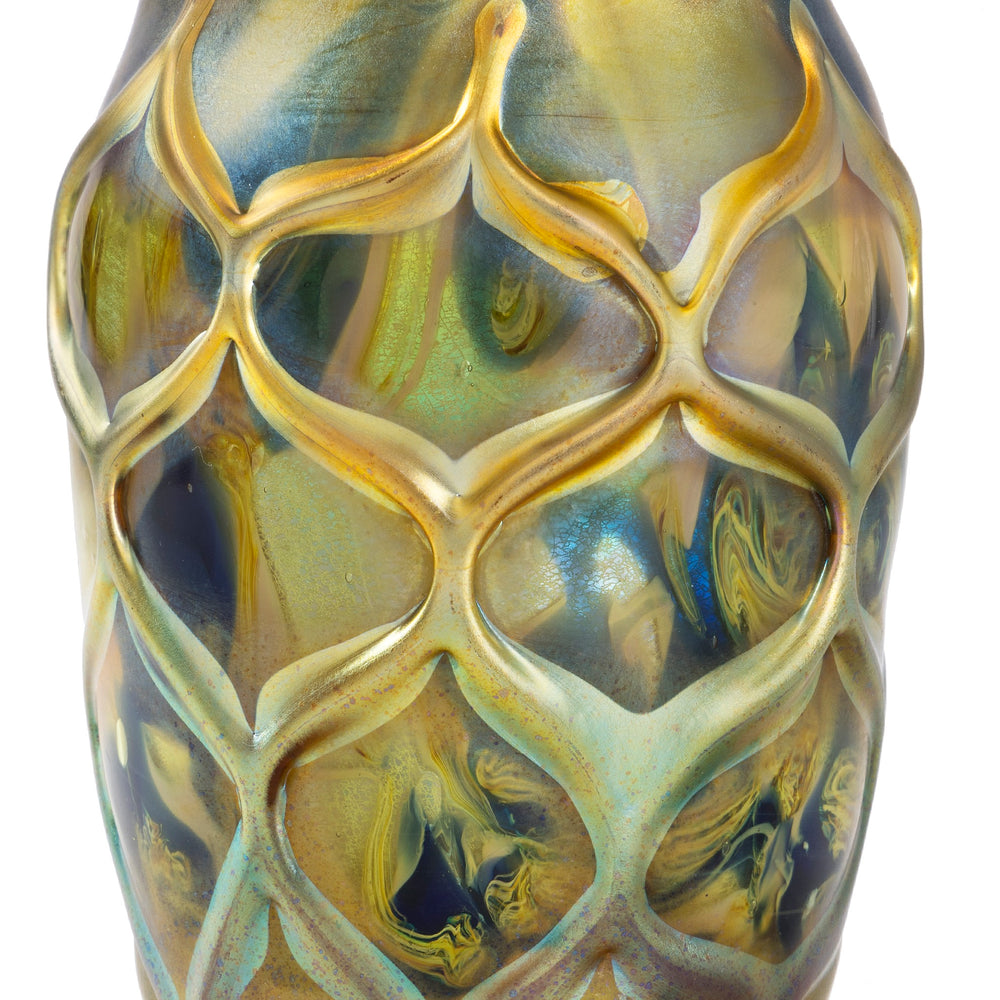 
                      
                        Macklowe Gallery Tiffany Studios New York Decorated Beehive Paperweight Vase
                      
                    