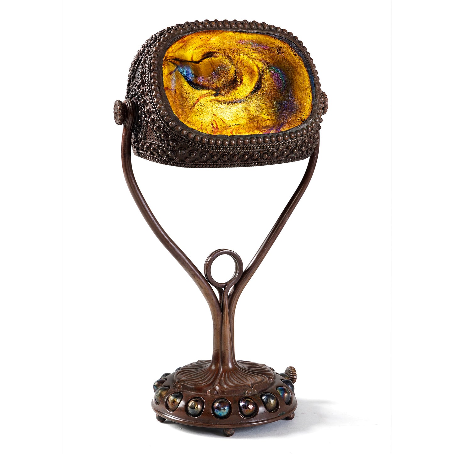 Macklowe Gallery Tiffany Studios New York "Turtleback" Desk Lamp