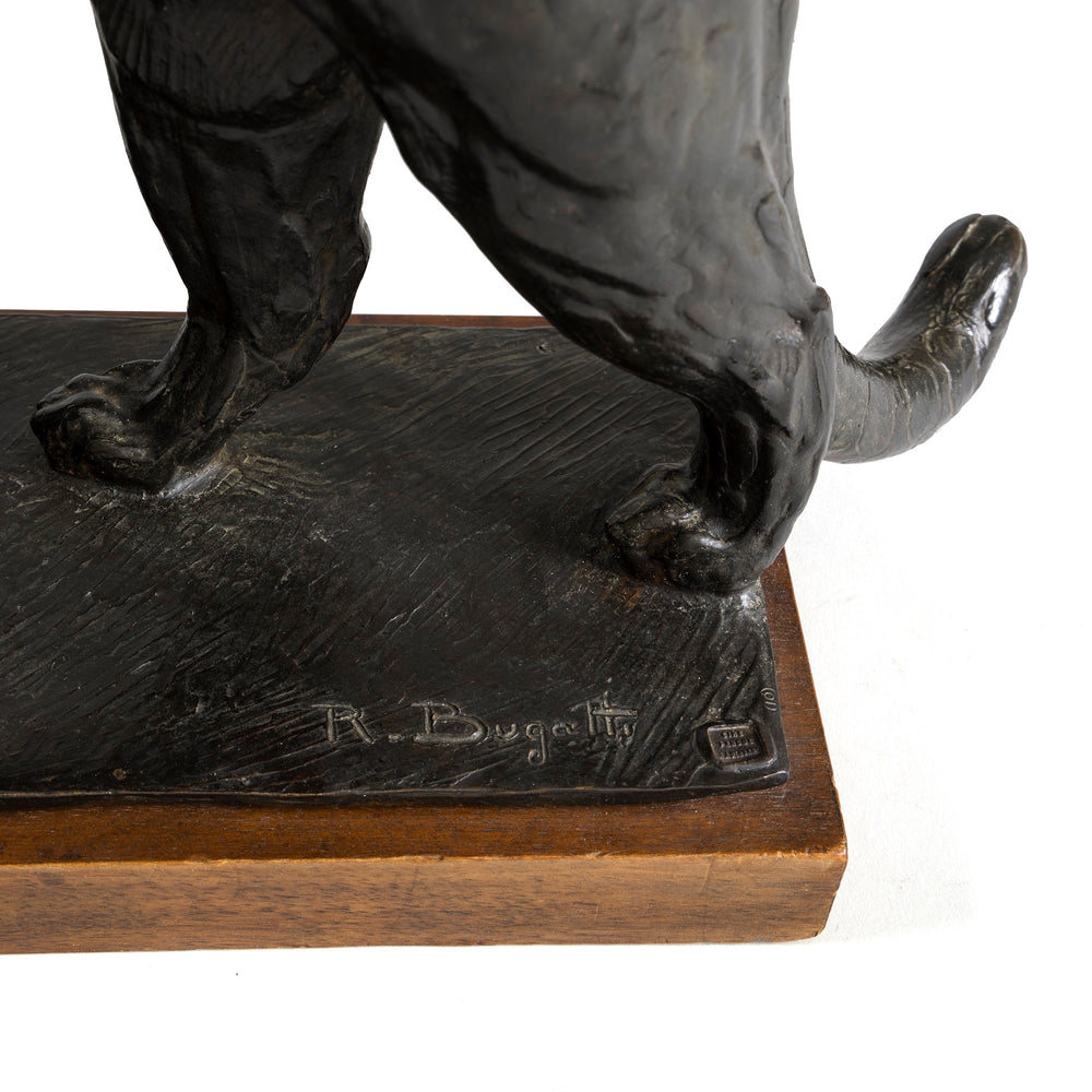 
                      
                        Macklowe Gallery Rembrandt Bugatti "Leopard in repose (Léopard au repos)" Bronze Sculpture
                      
                    