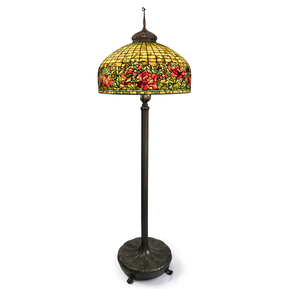 
                      
                        Macklowe Gallery Tiffany Studios New York "Peony" Border Floor Lamp
                      
                    