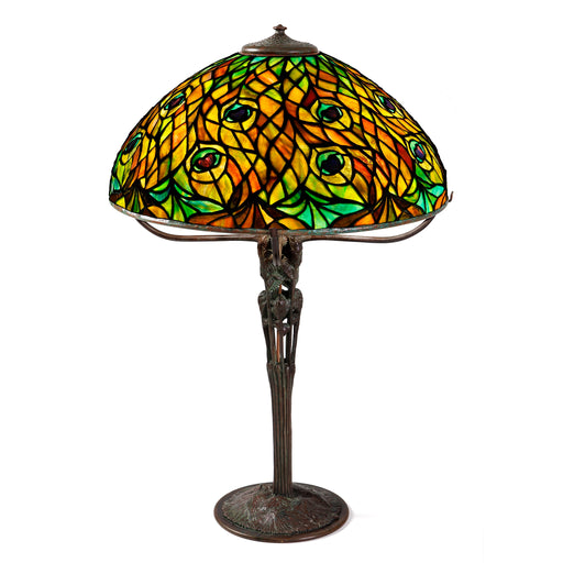 Macklowe Gallery Tiffany Studios New York "Peacock" Table Lamp