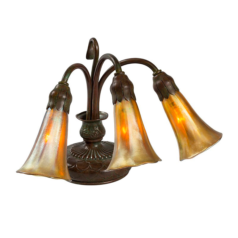 Macklowe Gallery Tiffany Studios New York "Three Light Lily" Desk Lamp