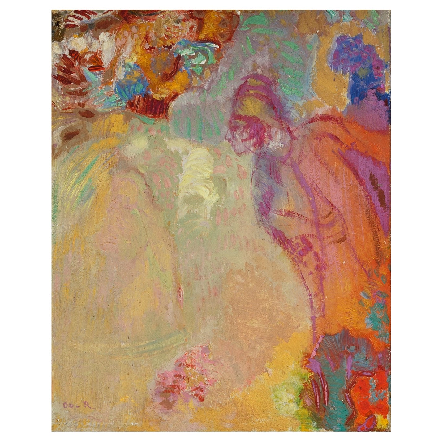 Macklowe Gallery Odilon Redon "Evocation/Apparition" Painting